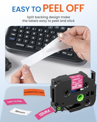 18mm TZe TZ Label Maker Tape Replacement for Brother P Touch Label Colored - Image 4