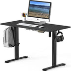 SHW 48-Inch Electric Height Adjustable Sit to Stand Desk, Black - Image 4