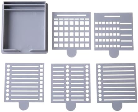 Sticky Note Holder with Template Dispenser for 3x3 Notes Desk Organizer 2 Pack by Unknown