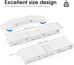FITUEYES Dual Monitor Stand Riser, Adjustable Length and Angle, White - Image 3