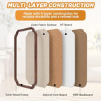 Linen Bulletin Board, 30" x 20" Framed Pin Board - Image 3