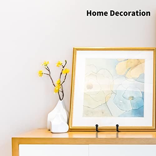 Decolore 6 Inch 5 Pack Black Metal Display Stands Plate Holder Display Stands for Picture, Decorative Plate, Book, Photo Easel, Artistic Work - Image 5