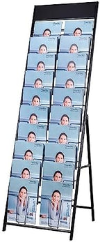 magazine display stand Double A4 width 10 layer brochure display stand for trade show and Public areas (Double A4 width) by Kroey