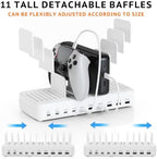 Charging Station for Multiple Devices, Adjustable Dividers Charger Dock - Image 5