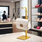 2 Pack Purse Holder Handbag Display Stand: Gold Hanger Rack for Bags, Purses, and Wreath, Adjustable Hook Stand for Tabletop, Closet, and Retail Use for Vendors - Image 5