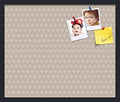 PinPix 24x20 inch Cork Bulletin Board. This Decorative Framed Pin Board Comes with Diamond Pattern in Light Pink and Cream Design and Satin Black. Ideal for Home, Office Decor or School (PinPix-294) by PinPixBulletinBoards