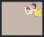 PinPix 24x20 inch Cork Bulletin Board. This Decorative Framed Pin Board Comes with Diamond Pattern in Light Pink and Cream Design and Satin Black. Ideal for Home, Office Decor or School (PinPix-294) by PinPixBulletinBoards
