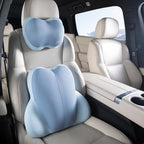 FLORICH Lumbar Support with Car headrest Back Pillow for Chairs Headrest Pillow for Car Ergonomic Ultrathick Memory Foam Back Pillow for Office Chair (Blue) by FLORICH