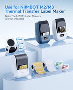 NIIMBOT M2/M3 Thermal Transfer Labels 3 Rolls Pack,Only for NIIMBOT M2/M3 - Image 3