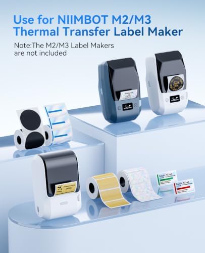 NIIMBOT M2/M3 Thermal Transfer Labels 3 Rolls Pack,Only for NIIMBOT M2/M3 - Image 3