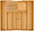 VaeFae Bamboo Silverware Drawer Organizer, 7 Slots, Natural by VaeFaeDirect