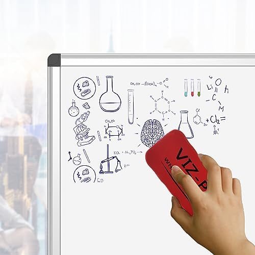 VIZ-PRO Magnetic Whiteboard/Dry Erase Board, 48 X 36 Inches, Silver Aluminium Frame - Image 4