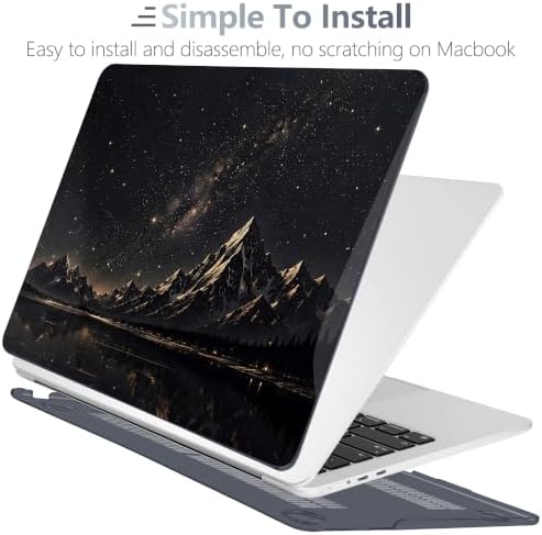 Batianda Case for MacBook Air 13.6" 2026 M5 M4 M3 M2 Chip, Starry Mountain - Image 5