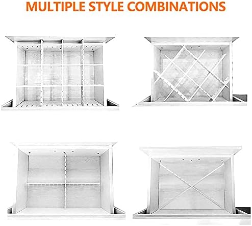 12Pcs Drawer Dividers, 17.72" x 3.55", Thick, DIY Organizer Separator, Large Adjustable Dresser Drawer Organizer for Clothes, Bedroom, Bathroom, Kitchen Cutlery, Desk, Office Storage - Image 7
