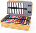 Vomgomfom PU Leather Pencil Case, Holds 100 Markers/300 Pens,Yellow Flower - Image 4