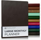 Gallery Leather Large Monthly Planner 2026-2027 Monhegan Cocoa by GalleryLeather