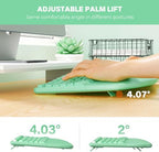 MEETION Ergonomic Keyboard Mouse Combo, Split Design Vertical Mouse Green - Image 3