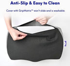 C CUSHION LAB Ergonomic Foot Rest for Under Desk - Patented Massage Ridge Design Memory Foam Foot Stool Pillow for Work, Home, Gaming, Computer, Office Chair - Footrest for Back and Hip Pain Relief - Image 6
