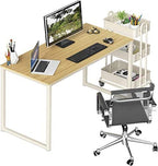 SHW Mission 48-Inch Home Office Computer Desk, Oak - Image 5