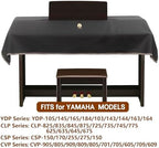 88-Keys Keyboard Dust Cover for Yamaha YDP/CLP/CSP/CVP Series YDP-165/184 CLP825 CSP170 CVP905, Extra Large Soft Waterproof Dustproof Anti-Scratch Cover Fit Yamaha 88-Key Weighted Digital Piano - Image 2
