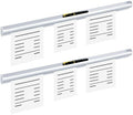 Henoyso 2 Pcs Restaurant Ticket Holder 16/18/24/28/30/32/40/44" Slide Check Rack Receipt Holder Aluminum Silver Order Ticket Rack for Commercial Kitchen Office Cafes Pubs Bar(28 Inch,Pen Slot) by Henoyso