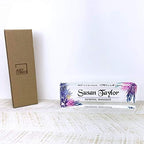 Artblox Office Desk Name Plate Personalized | Custom Name Plates for Desks | Leaf Purple Design On Clear Acrylic Glass | Office Desk Decor - (8" x 2.5") - Image 6