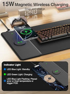 Magnetic Wireless Charging Mouse Pad, 31.5"x11.8" Large Desk Mat - Image 3