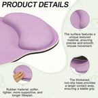 PATIKIL Ergonomic Wrist Rest Set, Memory Foam Mouse Pad and Keyboard Wrist Rest Support Hand Waterproof Cup Pad Non-Slip for Office Computer Gaming Home Desk Accessory, Purple - Image 3