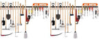 TVKB 68'' All Metal Garden Tool Organizer Adjustable Garage Tool Organizer Wall Mount Garage Organizers and Storage with Heavy Duty Hooks Tool Hangers for Garage Wall, Shed, Garden (Pack of 2) by TVKB-FB