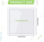 Outus 200 Pack 4.13 x 4.13 Inch Self Adhesive Label Pockets Bin Labels - Image 2