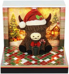 3D Art Calendar Memo Pad 2027,Desk Time Piece Calendar 3D Highland Cattle Notepad Creative Rip Away Calendar Paper Carving Note by Dawnvive