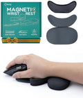 Height-Adjustable Mouse Wrist Rest, Magnetic Palm & Wrist Gliding Support by Unknown