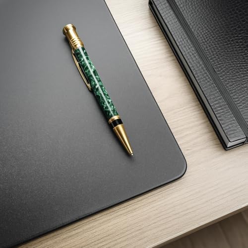 Dacasso Classic Black Leather 30" x 19" Desk Mat Without Rails - Image 3