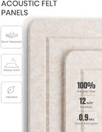 Large Arched Felt Bulletin Board 35.4''×23.6'', Oatmeal - Image 5
