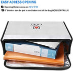 Fireproof Document Bag - Fireproof Box [Thermal Insulated] Fireproof Safety Boxes for Home Large Fireproof Bag Lockable Zipper Fireproof Safe Box Home Safes Fireproof Waterproof Fireproof Money Bag - Image 4