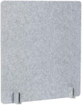 PATIKIL Desk Dividers 24" x 24", 1 Pack Desk Privacy Panel Freestanding Noise Reducing Partition Acoustic Panel with 4Pcs Support Feet for Testing Office Home Library, Cement Gray Style B by PATIKIL