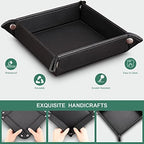 KINGFOM 5 PCS/SET Pu Leather Desk Organizer File Holder Accessories, Magazine Storage Rack+Desktop Pen&Pencil Holder+Tissue Box Cover+Leather Jewelry Accessories Tray - Image 7