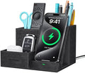 Wireless Charger with Desk Organizer, 3 Compartments and 1 Phone Stand by Investme