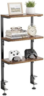 3-Tier Desk Shelf, Adjustable Clamp-On Desktop Organizer by ART-GIFTREE