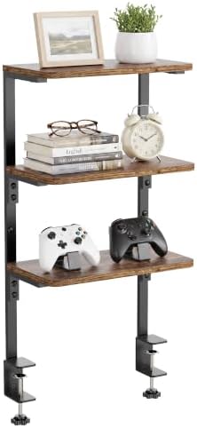 3-Tier Desk Shelf, Adjustable Clamp-On Desktop Organizer by ART-GIFTREE