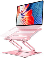 Urmust Adjustable Laptop Stand for Desk, 10-15.6“ Laptop Riser, Pink by Urmust