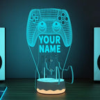 CoolGift Mart Customized Light up Headset and Controller Stand, 16 Colors 3D LED Lights Gamepad Headphone Holder with Remote Control, Game Controller Hanger for All Universal Gaming PC Accessories - Image 6