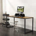 SHW Mission 48-Inch Home Office Computer Desk, Walnut - Image 2