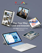 ESR for iPad Air 11 Inch Case with Keyboard M4/M3/M2, Multi-Angle Stand - Image 3