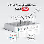 Unitek Fast Charging Station for Multi Devices, 6 Ports Charger with QC 3.0 - Image 2