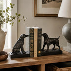 Decorative Bookends for Shelves, Labrador Dog Book Ends for Heavy Books, Lab Dog Statues Bookends for Heavy Books with Anti-Slip Base Book Holders for Home Office Decor (Bronze) - Image 7