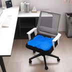 NEW-Vi Gel Seat Cushion, Thickened Big Breathable Honeycomb Design Absorbs Pressure Points Gel Cushion with Anti-Slip Cover Seat Cushion for Office Chair Home Car Seat Cushion - Image 3