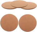5pcs Round Cork Coasters Heat Insulated Non Slip Drinking Pads by SHOWERORO