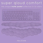 Purple Cloud Keyboard Wrist Rest – Create-ables Qloud Purple Wrist Rest for Computer Keyboard and Mouse, Ergonomic Memory Foam Wrist Pad with Non-Slip Base, Includes Cloud Mouse Pad - Image 3