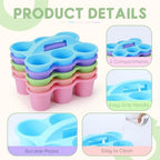 5 Pack Classroom Caddy with Handle Pastel Classroom Table Caddy - Image 3